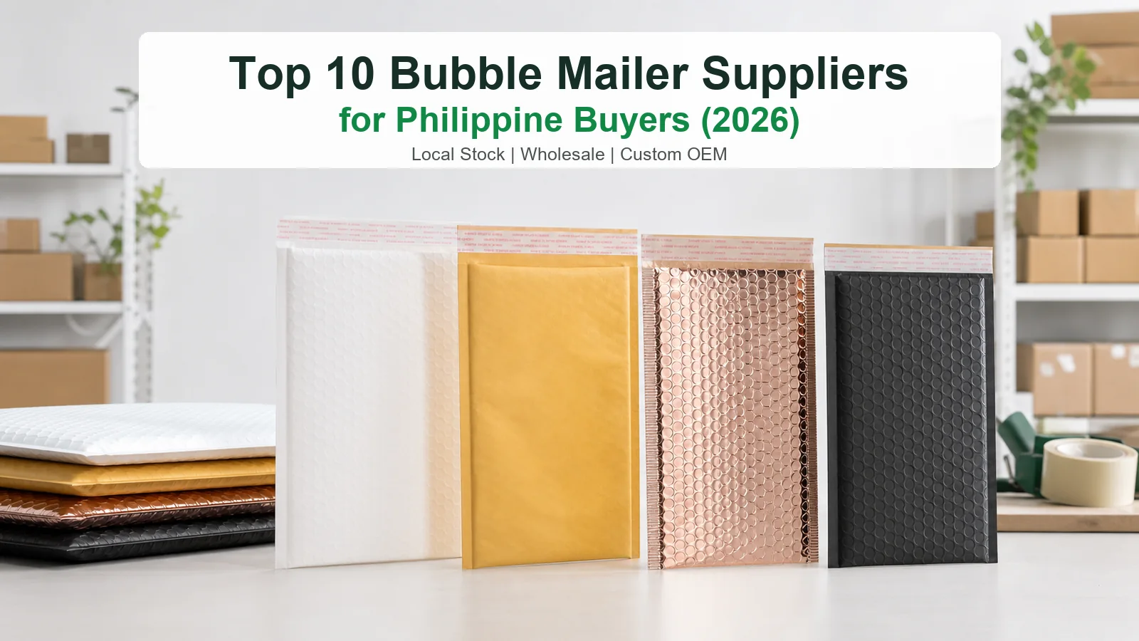 Top 10 Bubble Mailer Suppliers Philippines (2026)
