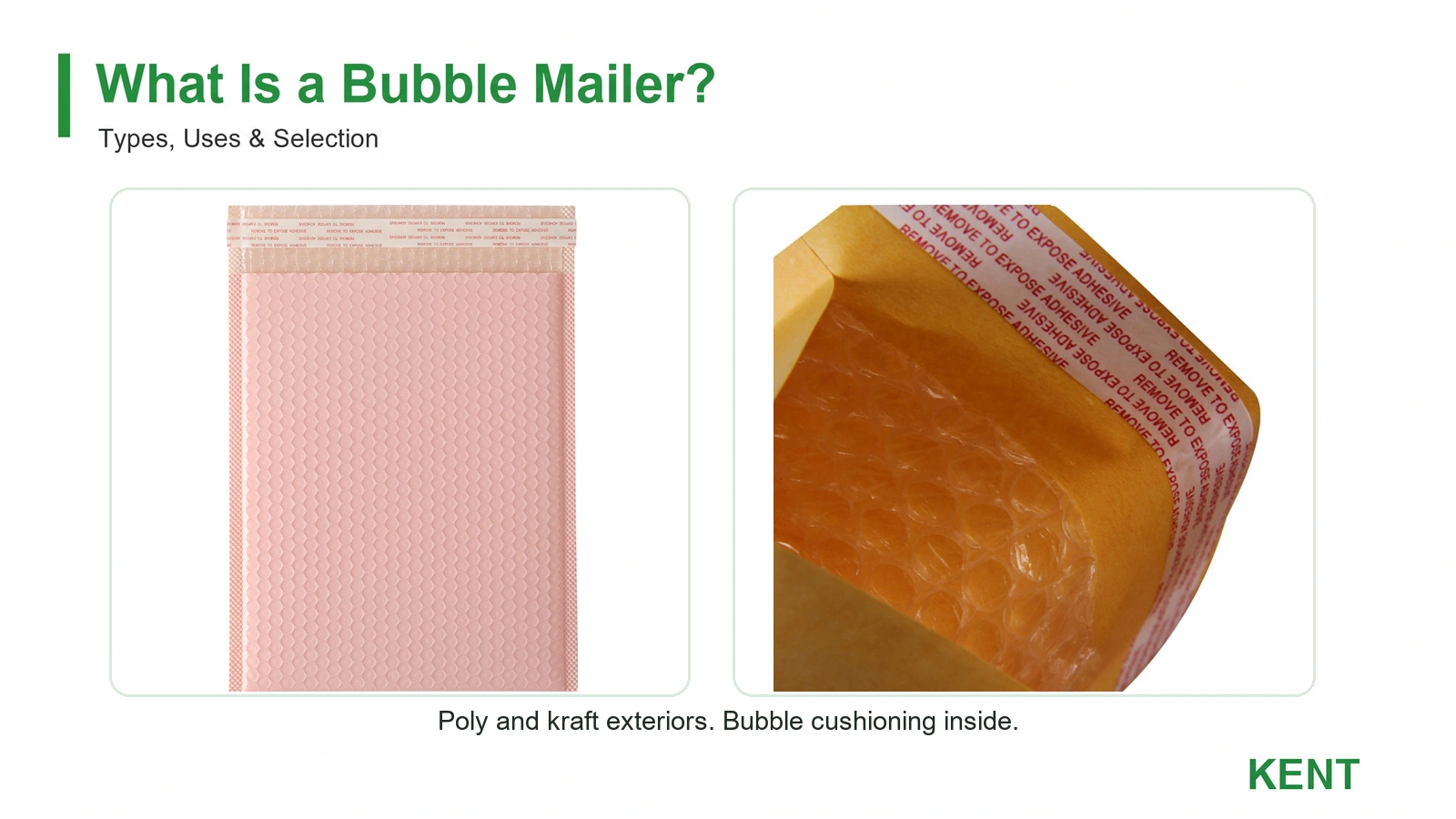 What Is a Bubble Mailer? Types, Uses & Buying Guide | KENT