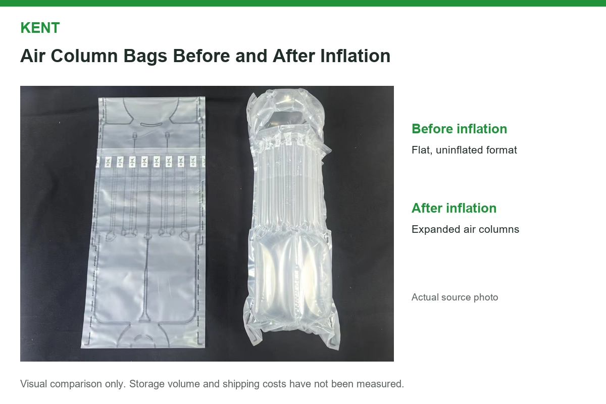 Air column bags before and after inflation.webp